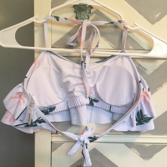 Shein palm tree print ruffle bikini top - Picture 2 of 4